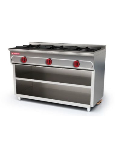 Cocina modular 550 con soporte 3 fuegos