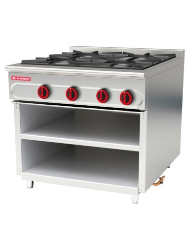 Cocina modular 750 con soporte 4 fuegos