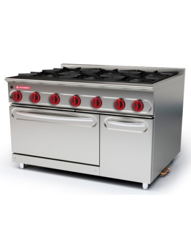 Cocina modular 750 de 6 fuegos + Horno