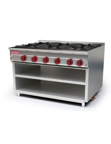 Cocina modular 900 con soporte 6 fuegos