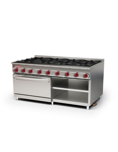 Cocina modular 900 sobremesa 8 fuegos + horno