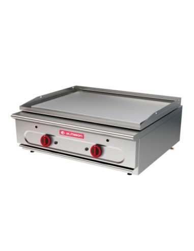 Plancha (Fry top) modular 750 sobremesa 2 fuegos gas CD lisa