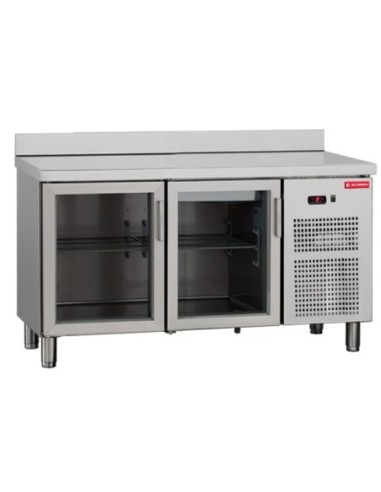 Mesa snack refrigerada 2 puerta cristal