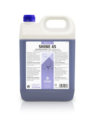 Abrillantador Proder For Shine 45, 20 litros